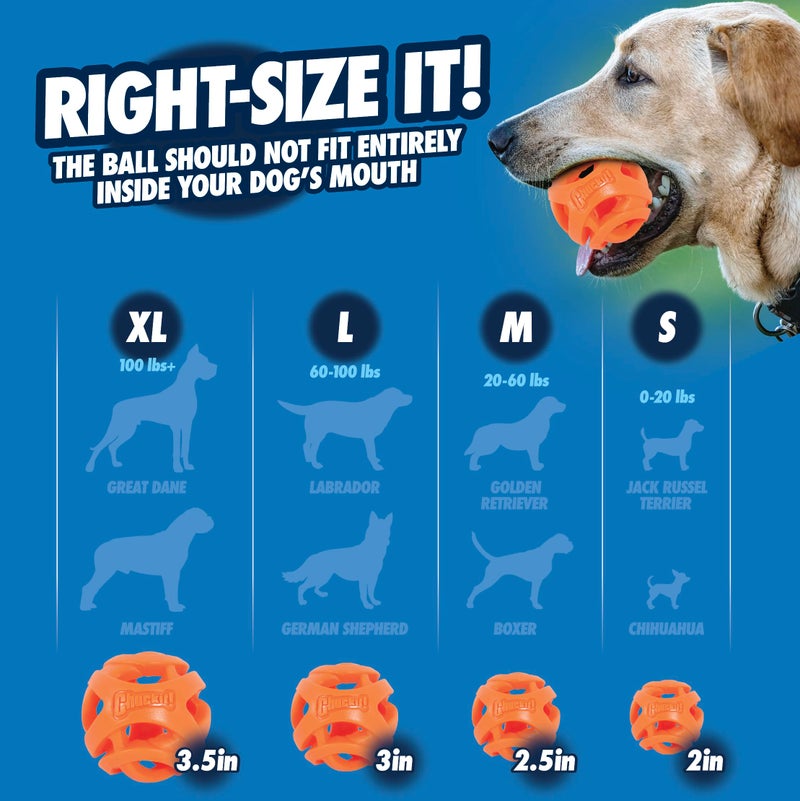 Chuckit! Air Fetch Ball Dog Toy, Extra Large (3.5 Inch Diameter), for dogs over 100 lbs - Image 3